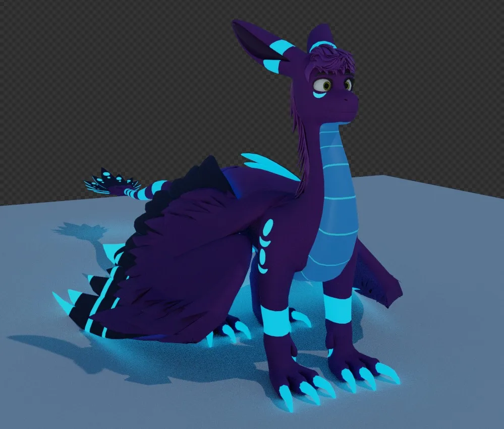 Anais with their wings folded down.
